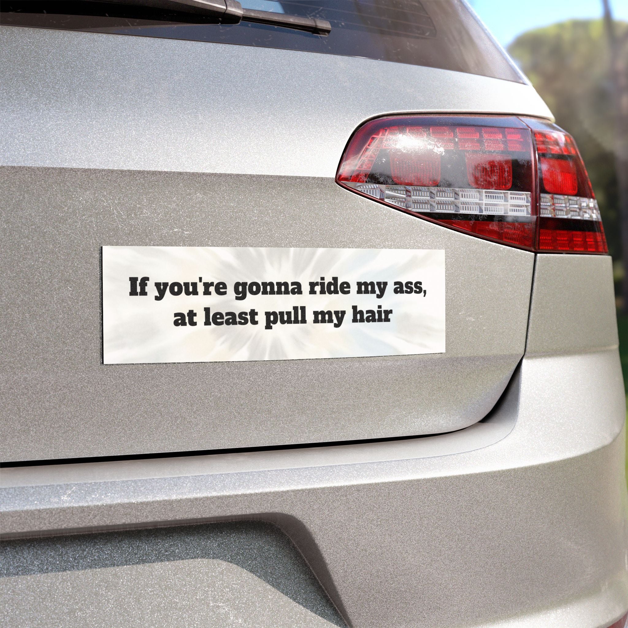 Car Magnet — “If you're gonna ride my ass, at least pull my hair”